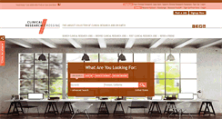Desktop Screenshot of clinicalresearchcrossing.com